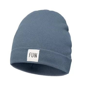 Pinokio - Fun Time kisfiú bordázott sapka kék 110/122