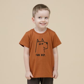 Pinokio - Olivier rövid ujjú kisfiú póló barna 98