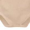 Pinokio - Lovely Day uniszex bordázott baba body bézs 56