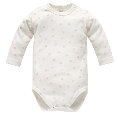 Pinokio - Lovely Day kislány body virág ekrü 80