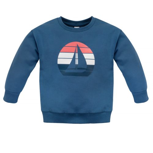 Pinokio - Sailor kisfiú pulcsi kék 74