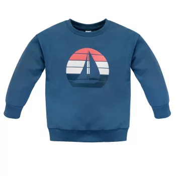 Pinokio - Sailor kisfiú pulcsi kék 80