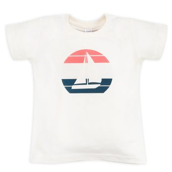 Pinokio - Sailor kisfiú rövid ujjú póló ekrü 98