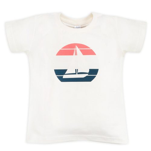 Pinokio - Sailor kisfiú rövid ujjú póló ekrü 140