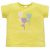 Pinokio - Lilian kislány rövid ujjú póló virág sárga 74