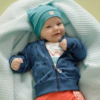 Pinokio - Orange Flip cipzáras kisfiú kardigán kék 62