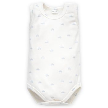 Pinokio - Lovely Day kisfiú ujjatlan body autó ekrü 62