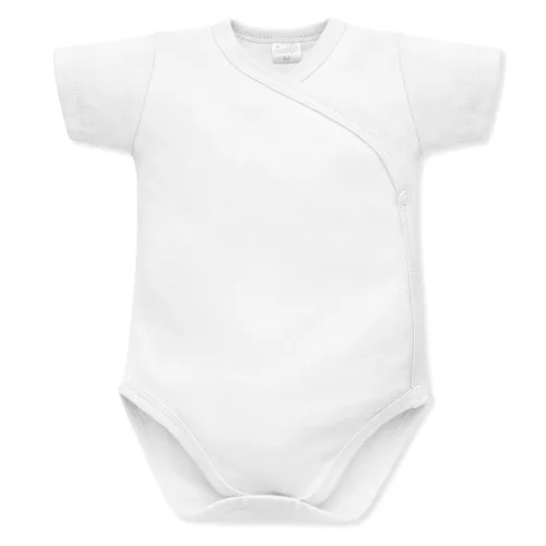Pinokio - Lovely Day uniszex rövid ujjú baba body fehér 50