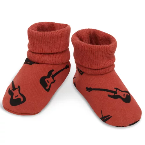 Pinokio - Lets Rock kisfiú textil cipőcske tégla 56/62