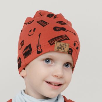Pinokio - Lets Rock kisfiú sapka hangszerek tégla 74/80
