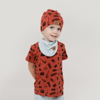 Pinokio - Lets Rock kisfiú póló hangszerek tégla 74