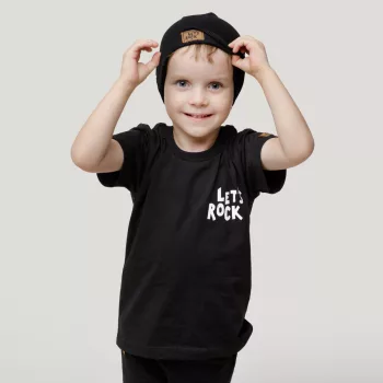 Pinokio - Lets Rock kisfiú rövid ujjú póló fekete 104