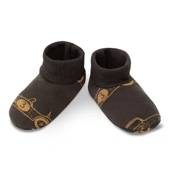   Pinokio - Old Cars kisfiú textil cipőcske autó barna 68/74