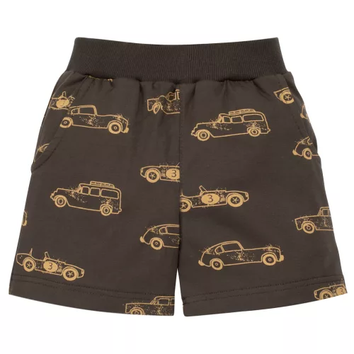Pinokio - Old Cars kisfiú rövidnadrág autó barna 92