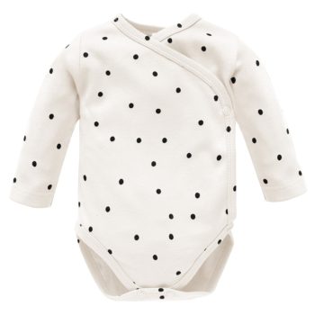 Pinokio - Tres Bien kislány baba body pöttyös ekrü 50