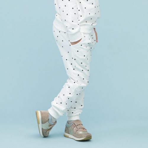 Pinokio - Tres Bien kislány nadrág pöttyös ekrü 116