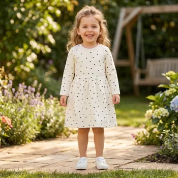 Pinokio - Tres Bien kislány ruha pöttyös 116