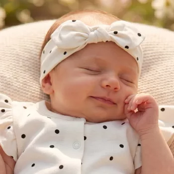 Pinokio - Tres Bien kislány hajpánt pöttyös ekrü 98/104