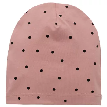   Pinokio - Tres Bien kislány beanie sapka pöttyös rózsaszín 74/80