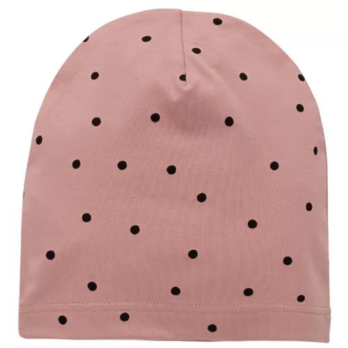 Pinokio - Tres Bien kislány beanie sapka pöttyös rózsaszín 74/80