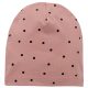 Pinokio - Tres Bien kislány beanie sapka pöttyös rózsaszín 110/122