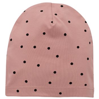   Pinokio - Tres Bien kislány beanie sapka pöttyös rózsaszín 128/140