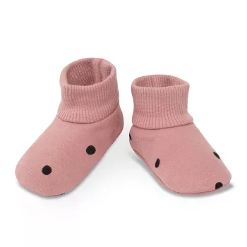  Pinokio - Tres Bien kislány textil cipőcske pöttyös rózsaszín 56/62