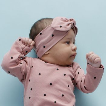   Pinokio - Tres Bien kislány hajpánt pöttyös rózsaszín 62