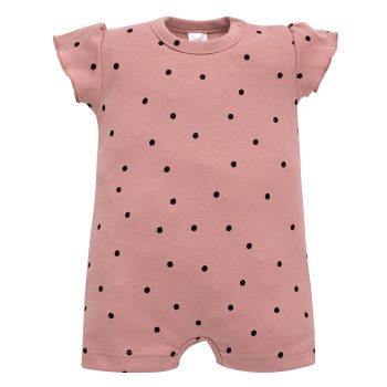   Pinokio - Tres Bien kislány napozó pöttyös rózsaszín 62