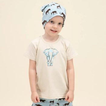   Pinokio - Safari kisfiú rövid ujjú póló elefánt bézs 104