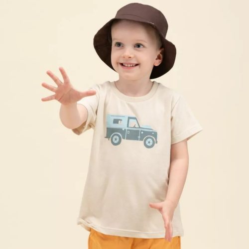 Pinokio - Safari kisfiú póló autó bézs 116