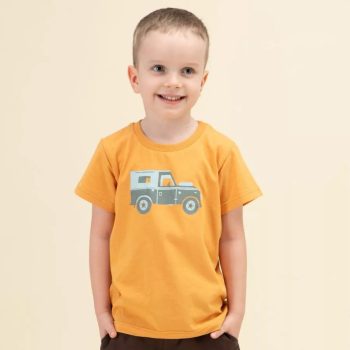   Pinokio - Safari kisfiú rövid ujjú póló narancssárga 98