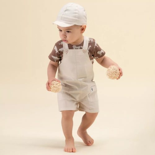 Pinokio - Safari kisfiú rövid kantáros nadrág bézs 74