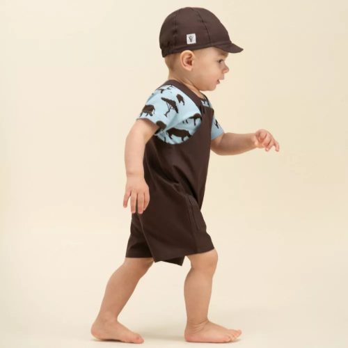 Pinokio - Safari kisfiú rövid kantáros nadrág barna 62