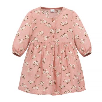 Pinokio - Tres Bien kislány ruha virágok rózsaszín 104