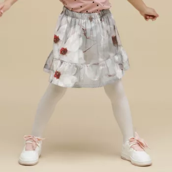 Pinokio - Tres Bien kislány szoknya virág szürke 116