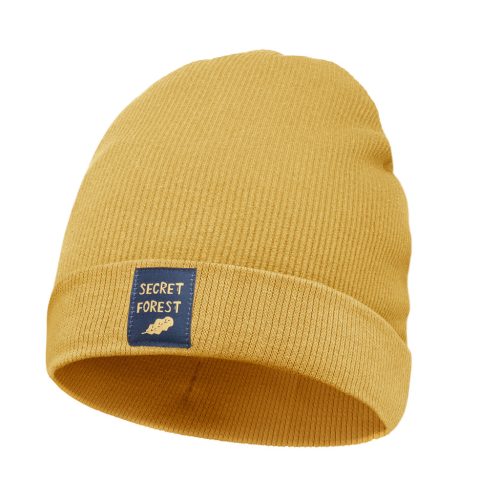 Pinokio - Secret Forest kisfiú bordázott sapka sárga 98/104