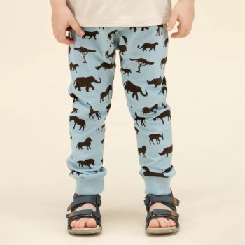 Pinokio - Safari kisfiú leggings állatok kék 62