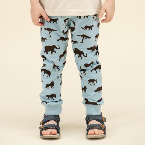 Pinokio - Safari kisfiú leggings állatok kék 68