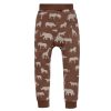 Safari kisfiú leggings állatok barna 62