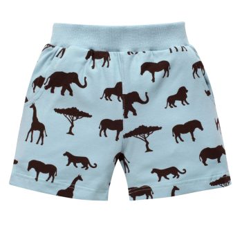 Pinokio - Safari kisfiú rövidnadrág állatok kék 74