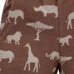 Pinokio - Safari kisfiú rövidnadrág állatok barna 86