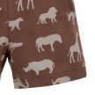 Pinokio - Safari kisfiú rövidnadrág állatok barna 116