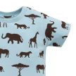 Pinokio - Safari kisfiú rövid ujjú póló állatok kék 110