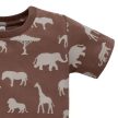 Pinokio - Safari kisfiú rövid ujjú póló állatok barna 74