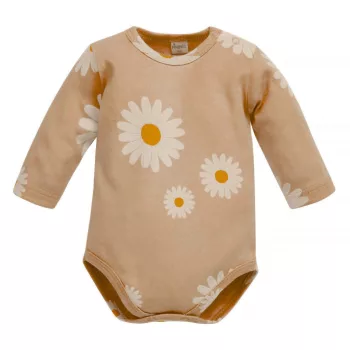 Pinokio - Daisy kislány body százszorszép bézs 80