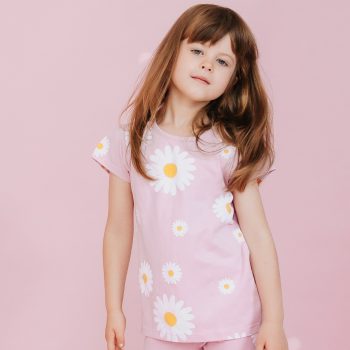   Pinokio - Daisy kislány rövid ujjú póló százszorszép rózsaszín 104