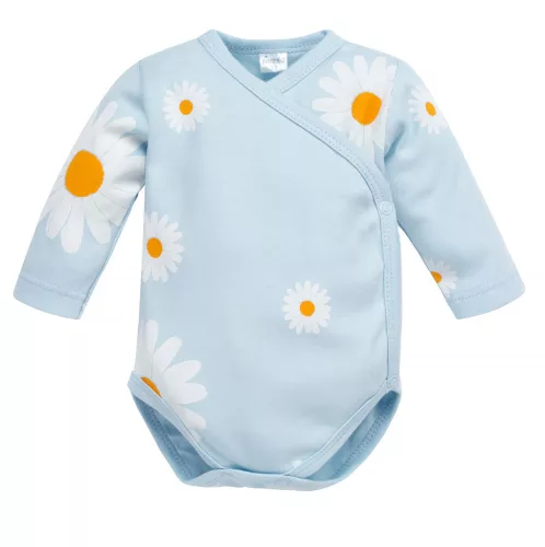 Pinokio - Daisy kislány baba body százszorszép kék 56