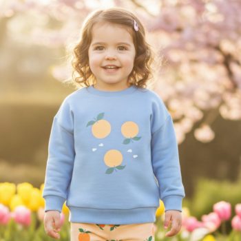 Pinokio - Fruit & Sun uniszex pulcsi kék 140