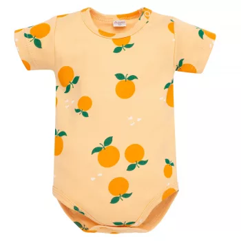 Pinokio - Fruit & Sun kislány rövid ujjú body narancssárga 92 – kislány babaruha termékfotó